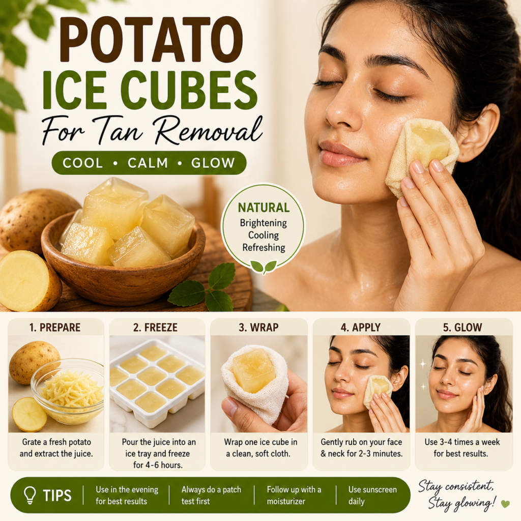 Potato Ice Cubes for Tan Removal: A Complete Step-by-Step Guide for Brighter, Refreshed Skin Potato Ice Cubes for Tan Removal