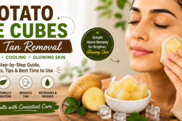 Potato Ice Cubes for Tan Removal